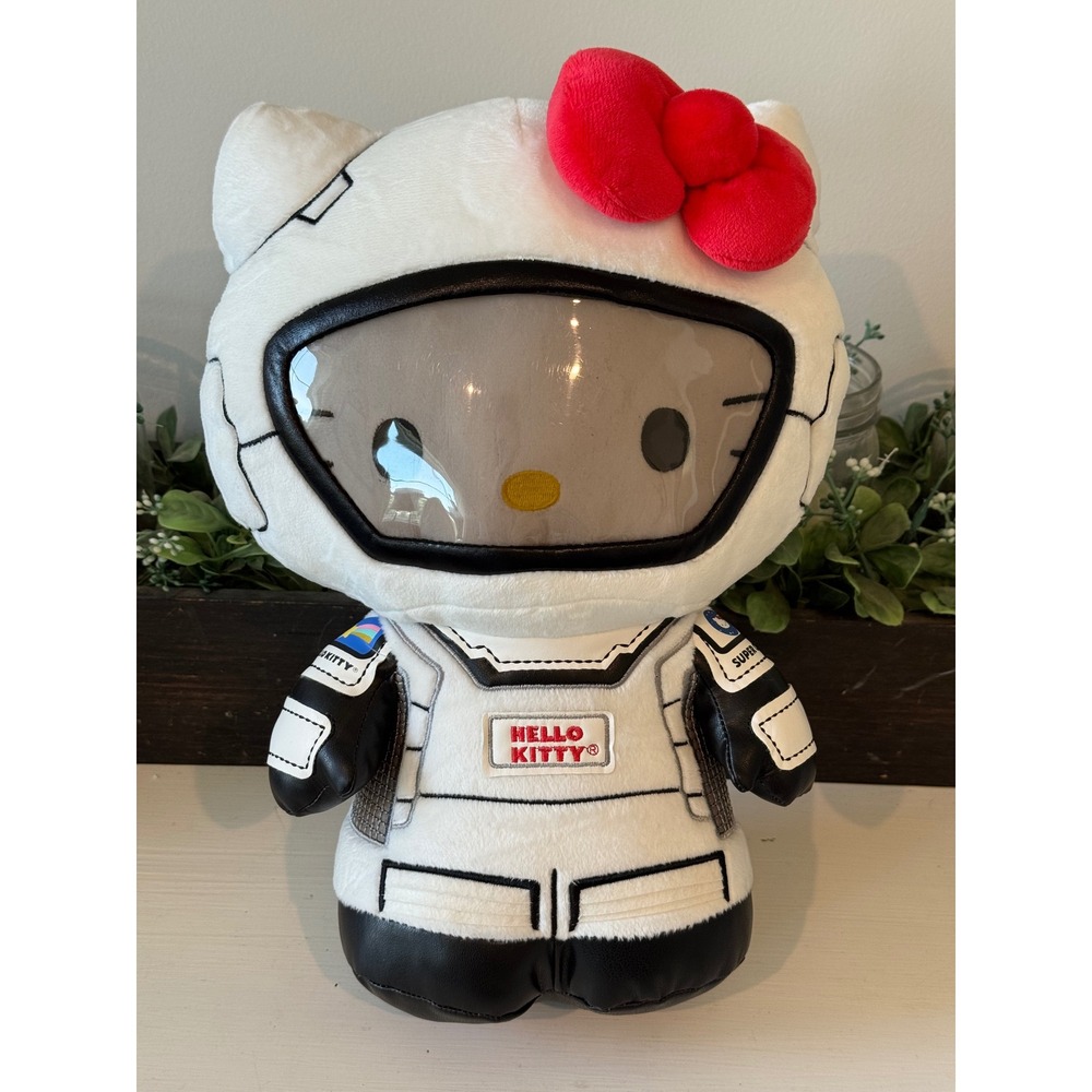 Kidrobot Sanrio Hello Kitty Astronaut 13 Inch Plush White Space Suit Limited